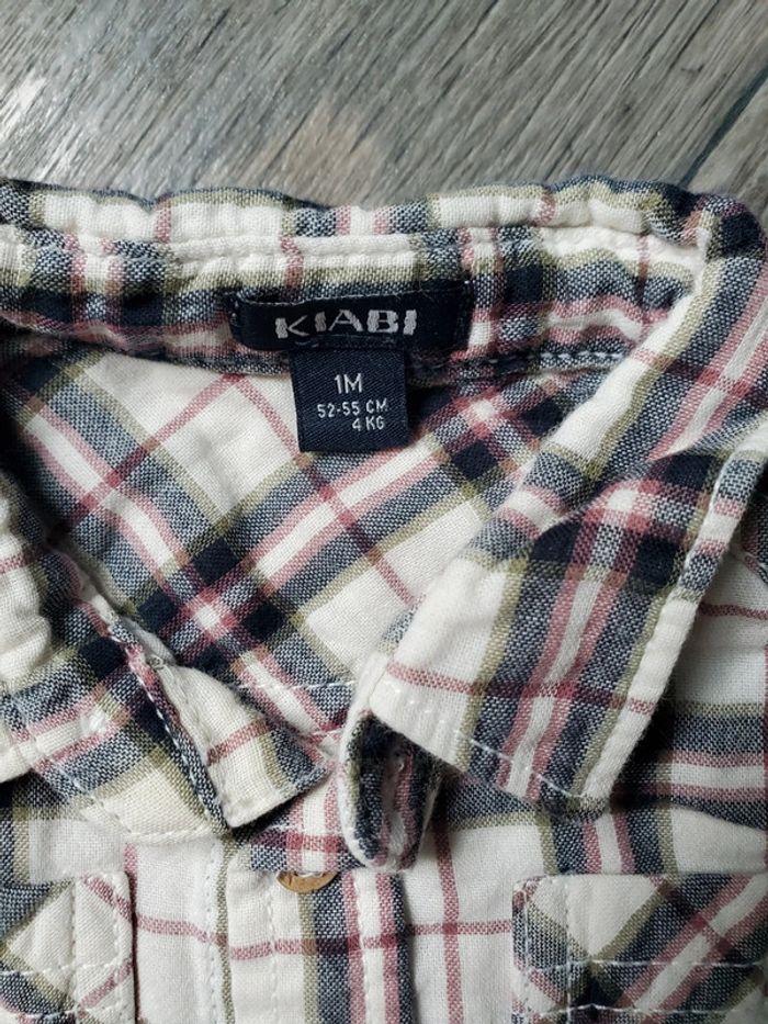 Chemise taille 1 mois très bon état Kiabi - photo numéro 2