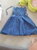 Robe bleue dos nu 42