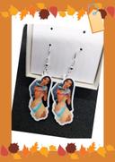 Paire de boucles d'oreilles Pocahontas Meeko