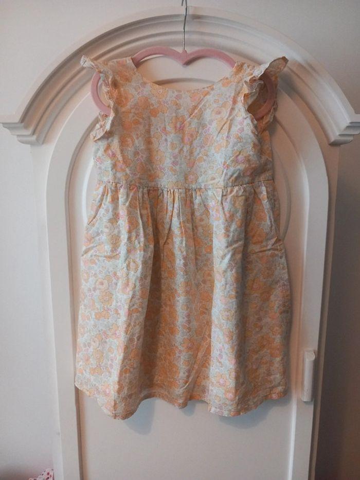 Robe liberty betsy lemon curd créatrice Rose Charlotte & Cie 5 ans - photo numéro 1