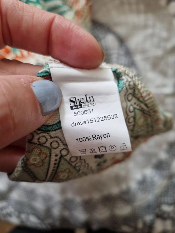 SHEIN Robe Imprimé Dos En V Col Rond - photo numéro 6