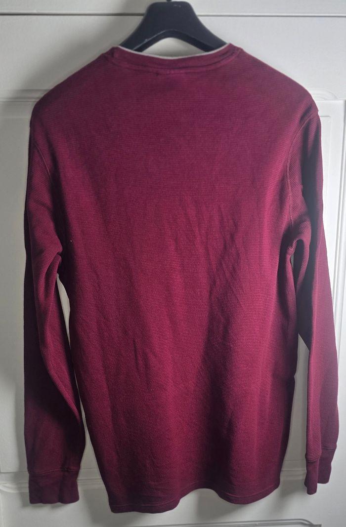 Pull  Ralph Lauren - Sweat bordeaux en coton taille L - photo numéro 4