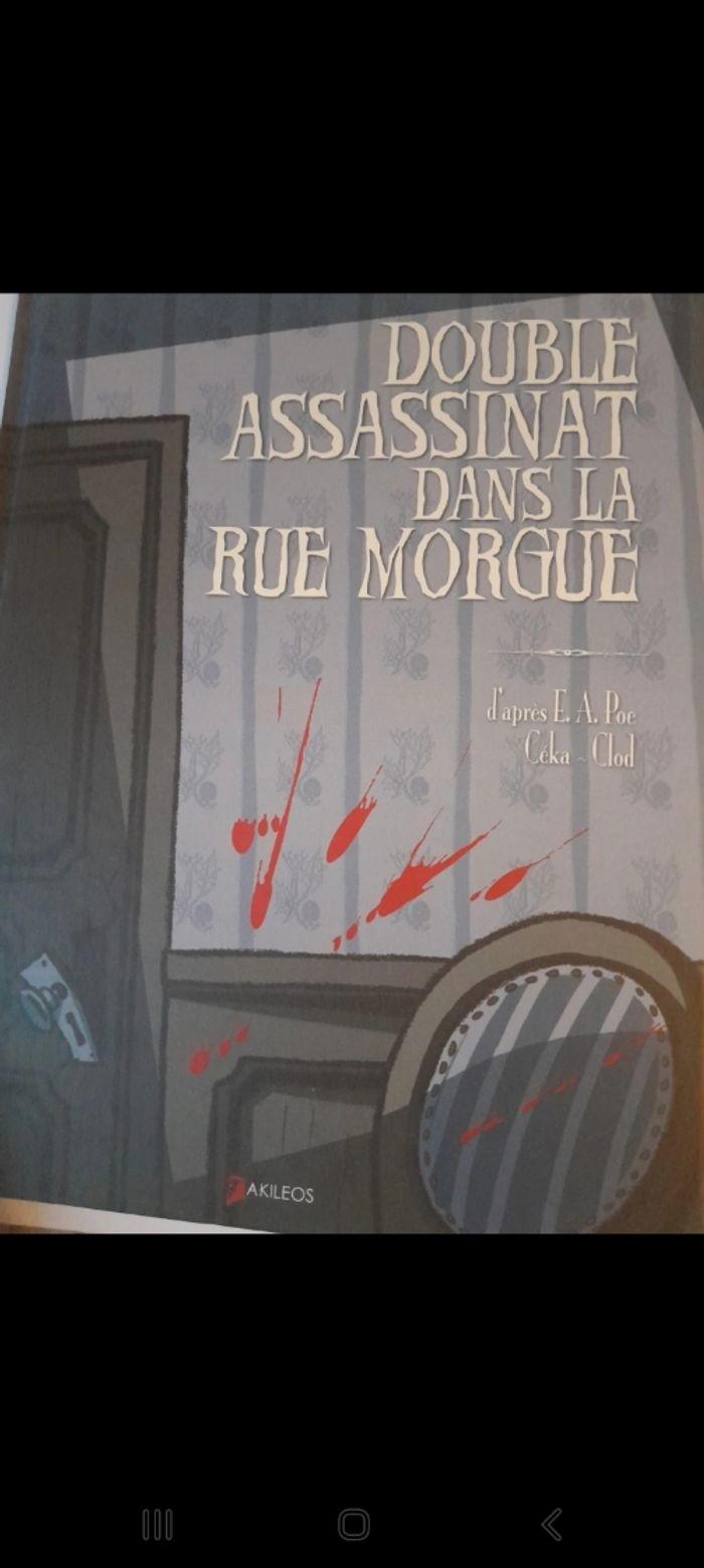 BD double assassinat dans la rue morgue