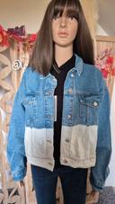 Veste en jean Pull & Bear effet dip dye