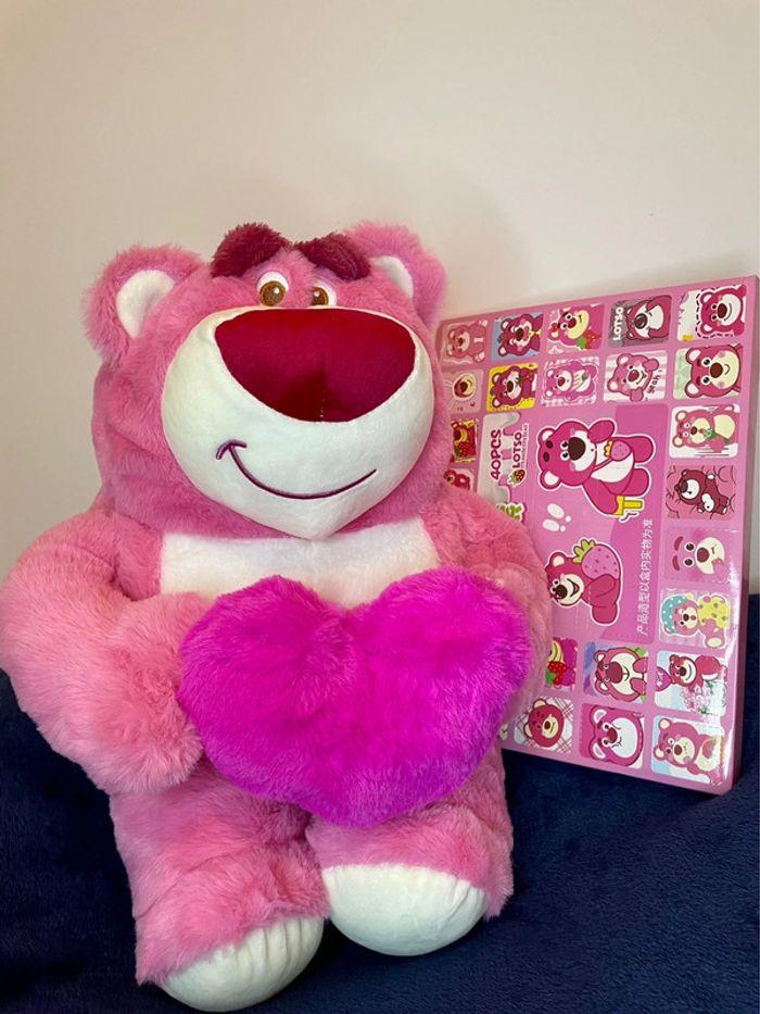 Peluche ToyStory Lotso cœur + calendrier de l’Avent Lotso - photo numéro 6