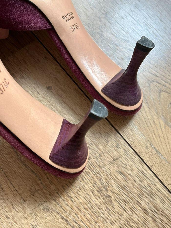 Paire de mules à talons. Escarpins couleur rose foncé, taille 37 - photo numéro 5