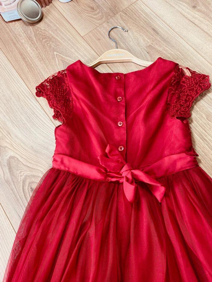 Taille 10 ans robe princesse fille Orchestra rouge bordeaux * broderie et tulle * 🌹 - photo numéro 6