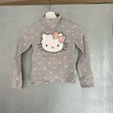 Sous pull à col roulé gris avec motif Hello Kitty et pois roses taille 7 - 8 ans