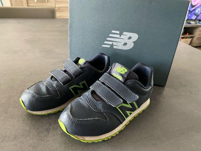 Baskets marine/vert  en cuir KV500GEY taille 28,5 New Balance - photo numéro 1