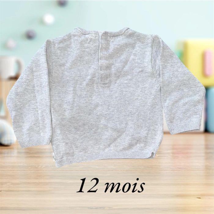 Pull léger manches longues garçon 12 mois - photo numéro 2