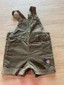 Salopette short bébé fille Grain de blé