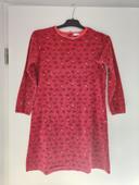 Robe de nuit velours rouge DPaM 10ans