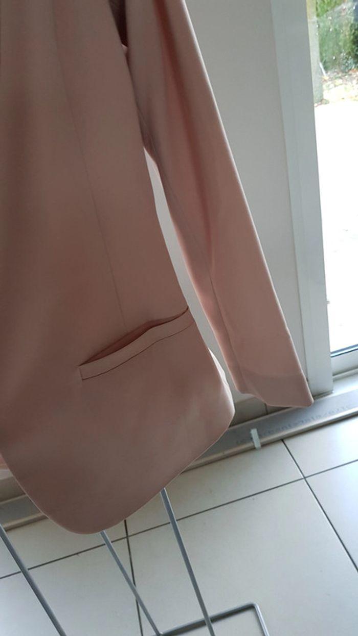 Veste blazer rose pâle h&m taille 36 - photo numéro 3