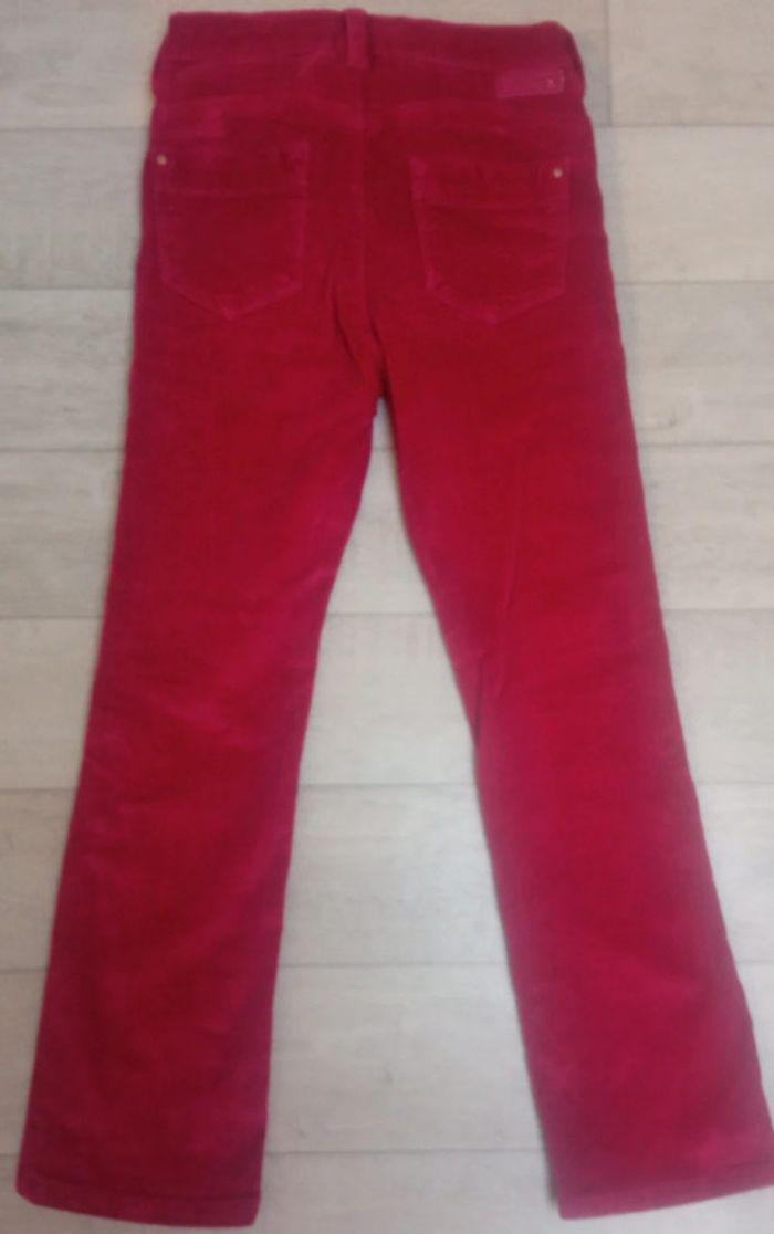 Pantalon slim velours fille taille 6 ans - photo numéro 2