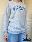 Sweat long gris 'Brooklyn' Shein - Style Université, Taille 36, Très bon état💖