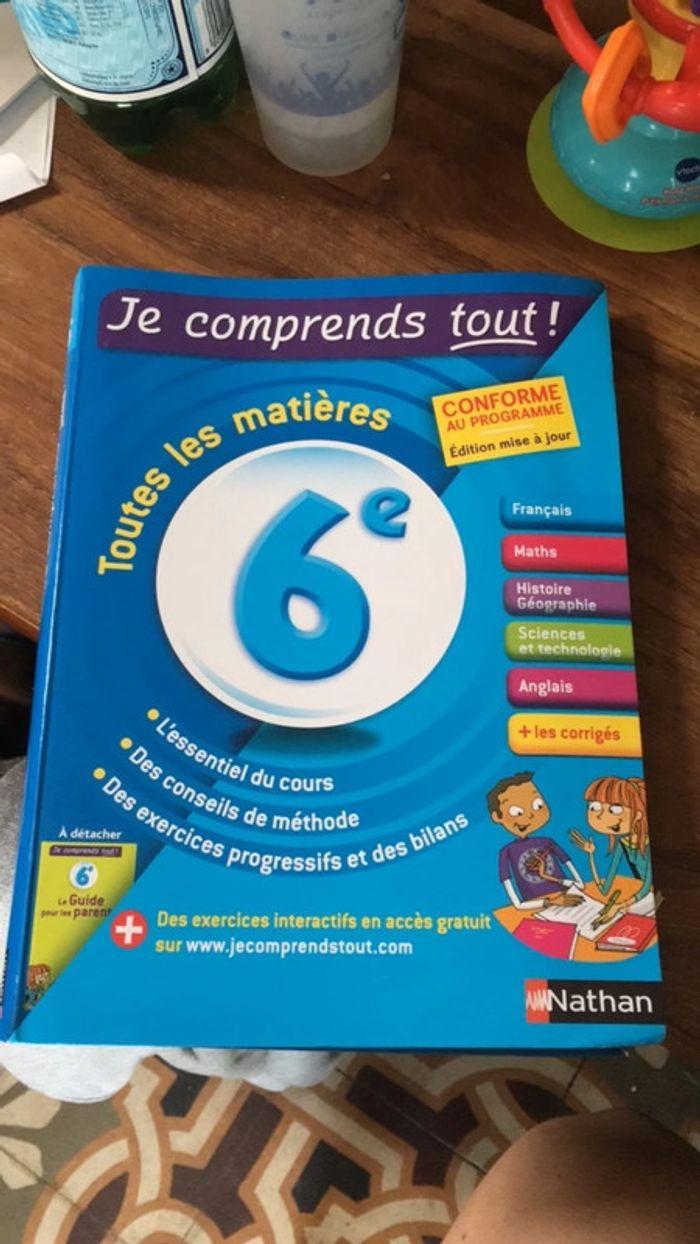 Toutes les matières de 6e - photo numéro 1