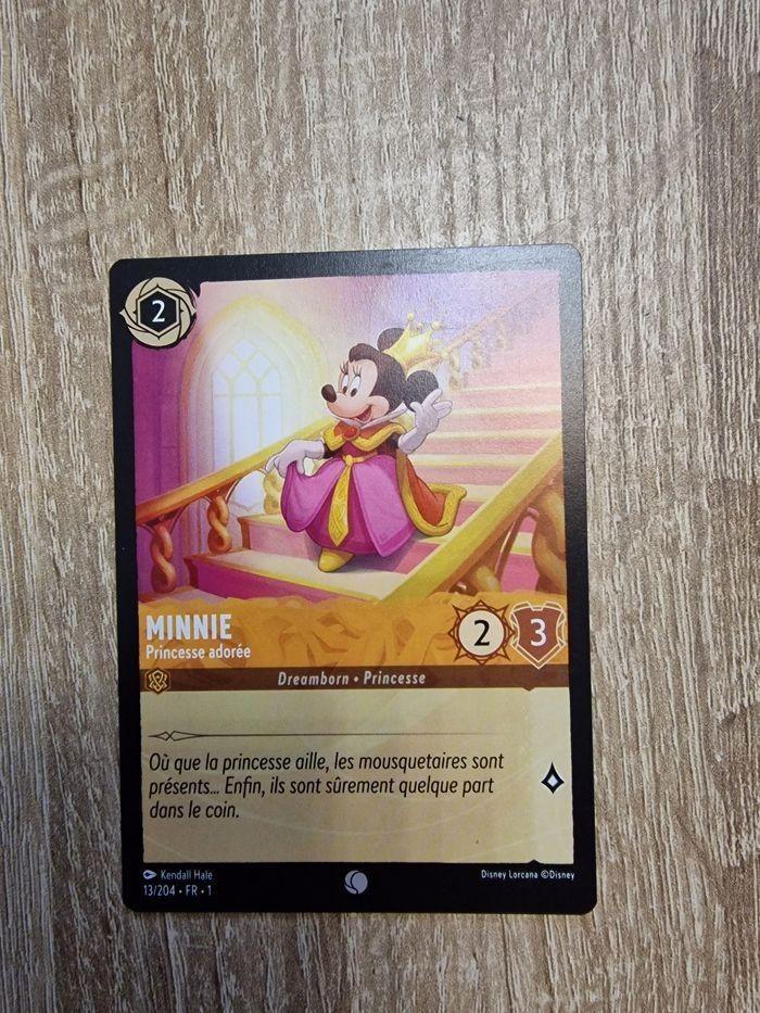 Carte Disney Lorcana Minnie princesse adorée 13/204