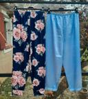 Lot de 2 bas pantalons de pyjama satin T 40