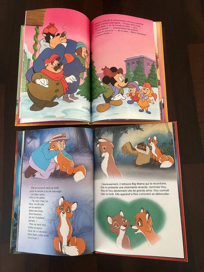 2 beaux livres Disney le Noël de Mickey et rox et rouky hachette parfait état - photo numéro 3