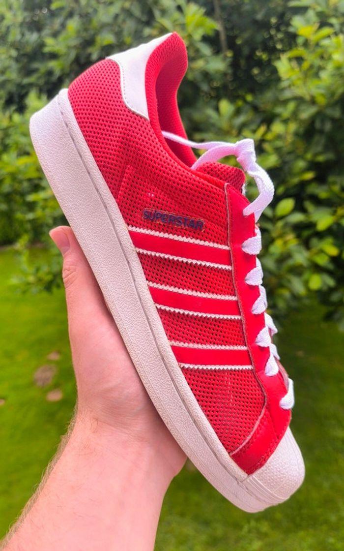 Baskets adidas superstar rouge pointure 44 - photo numéro 1