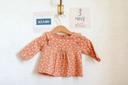 T-shirt terracotta fleuri, Kiabi, 3 mois