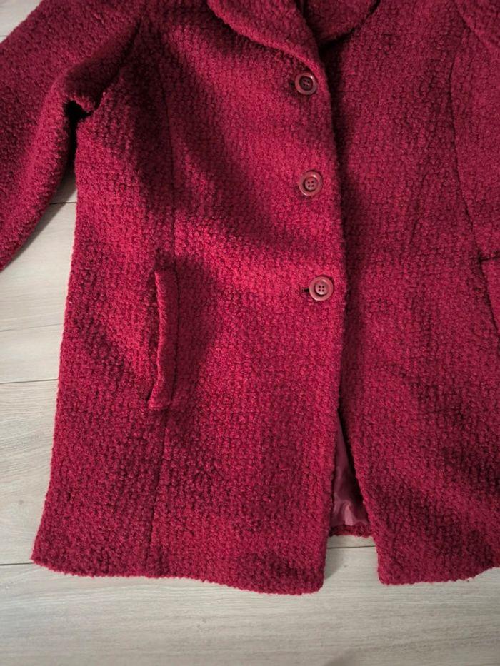 🤎 Manteau caban Damart bouclette vintage Bordeaux rosé 36/38 🤎 - photo numéro 14