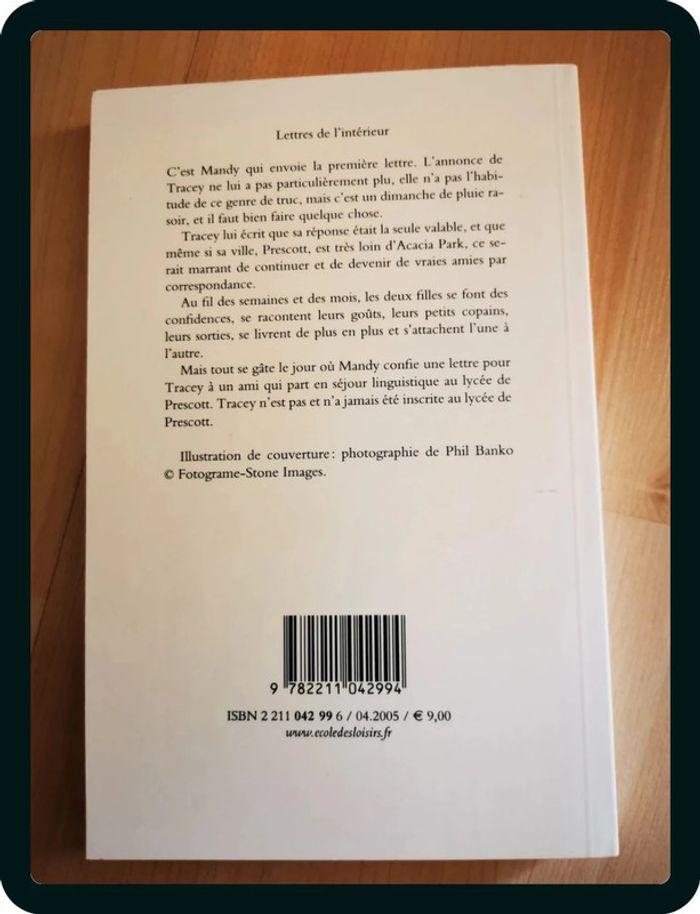 Livre Lettres de l'intérieur - photo numéro 2