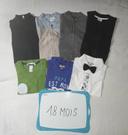 Lot Gilets et T-Shirts Manches longues Garçon 18 Mois