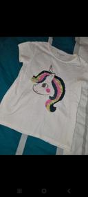 T-shirt manches courtes Licorne