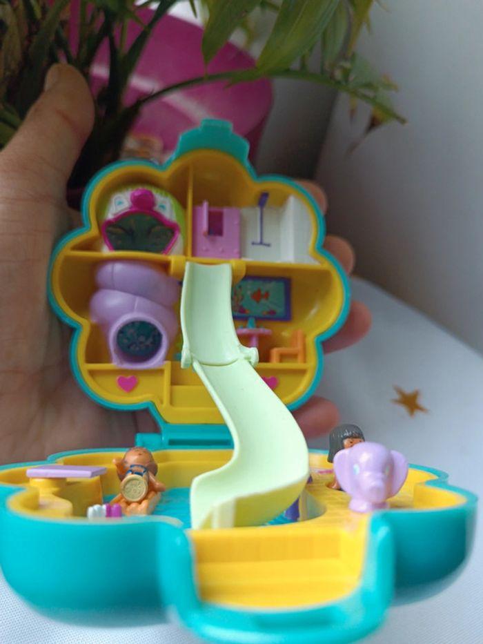 Polly pocket bluebird fleur toboggan parc aquatique pool eau water fun World miniature doll - photo numéro 6