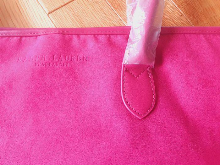 Ensemble Sac et Trousse "RALPH LAUREN" Rose Fuschia neuf sous blister. - photo numéro 7