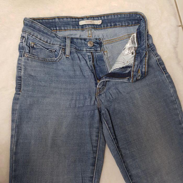 Jean Levi's 711 Skinny W27 L28 Bleu - photo numéro 4