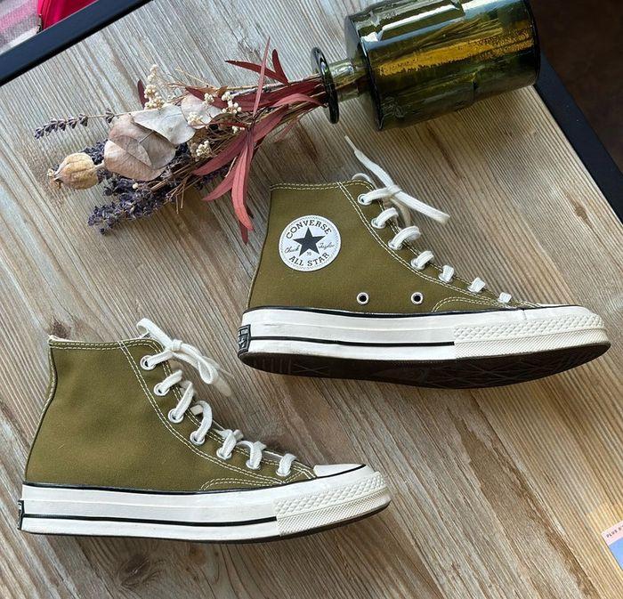 Converse Chuck 70 montantes vert olive - Taille 38 - photo numéro 4