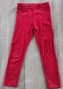 Legging rouge pour fille taille 6 ans