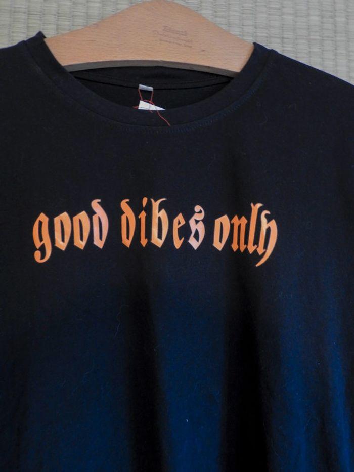 T-shirt Good vibes only - taille L - photo numéro 2