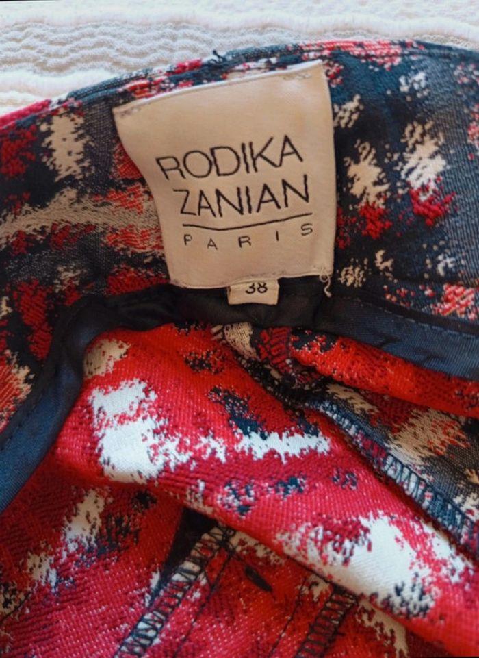 Pantalon Rodika Zanian t.36 carreaux rouge/noir/blanc - photo numéro 7