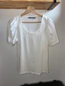 T-shirt manches courtes blanc