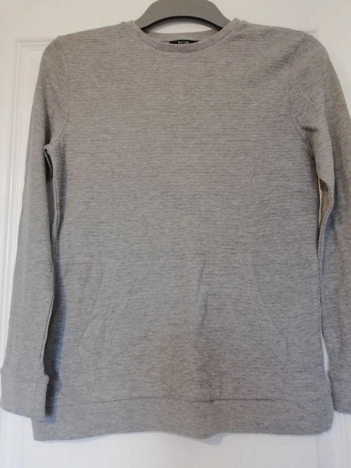 Pull léger gris 12 ans - photo numéro 2