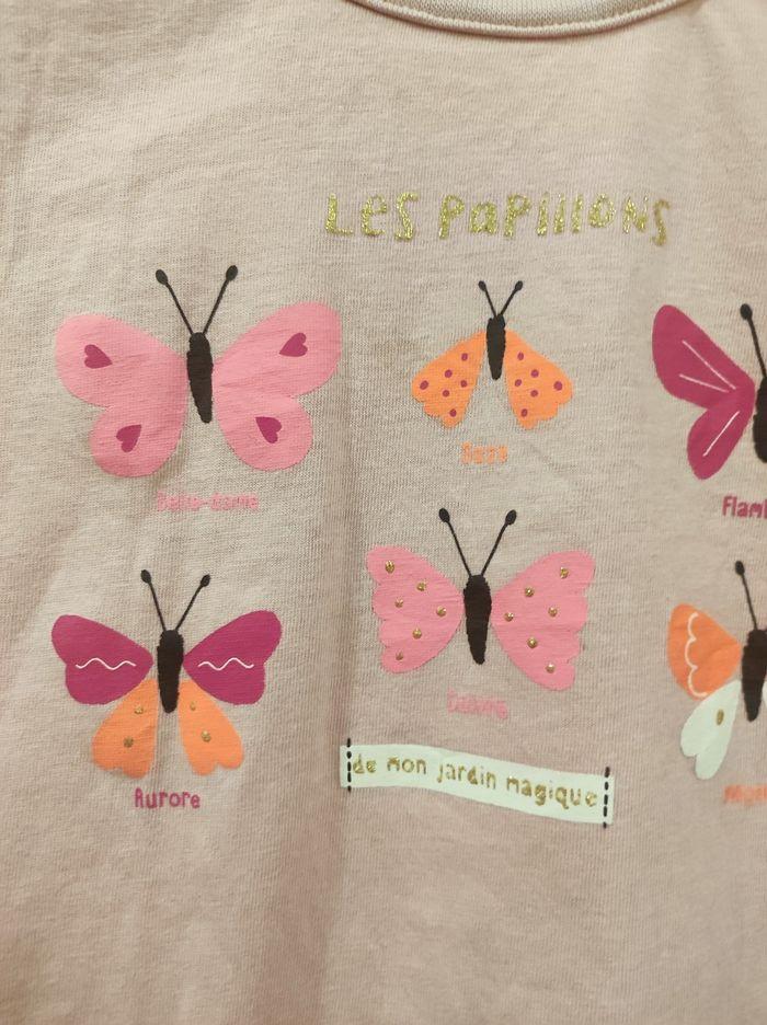 Sweatshirt rose papillon 8 ans - photo numéro 5