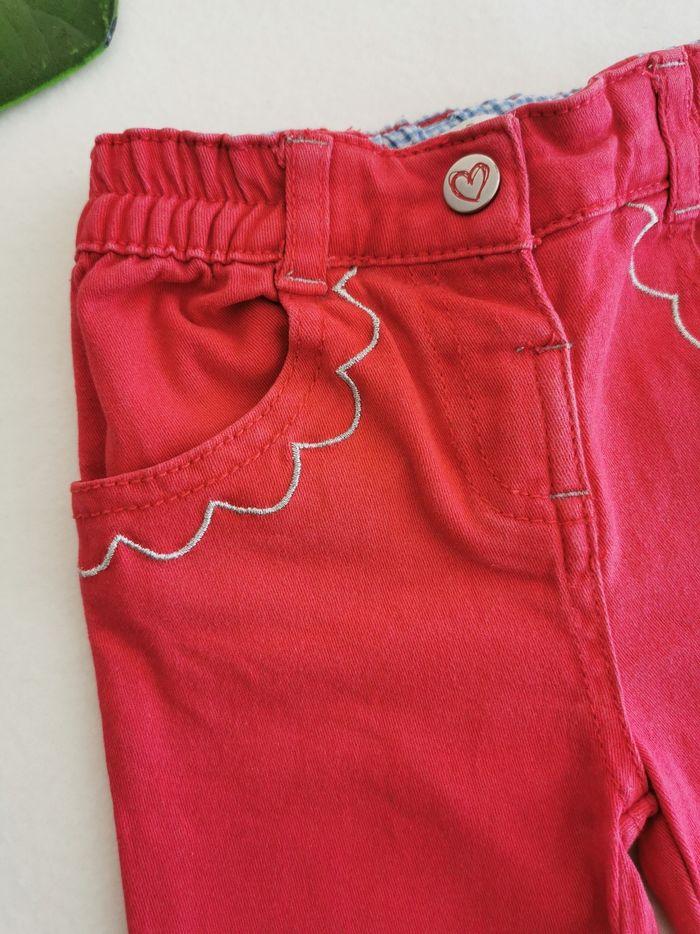 Pantalon rouge effet jean Prémaman 12 Mois - photo numéro 2