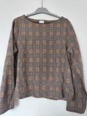 Pull beige/marron taille M