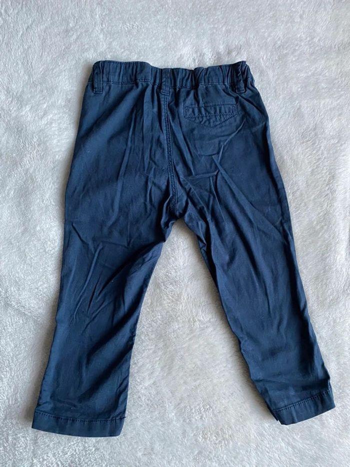 Pantalon léger chino 98% coton - 12-18 mois 💙 - photo numéro 2