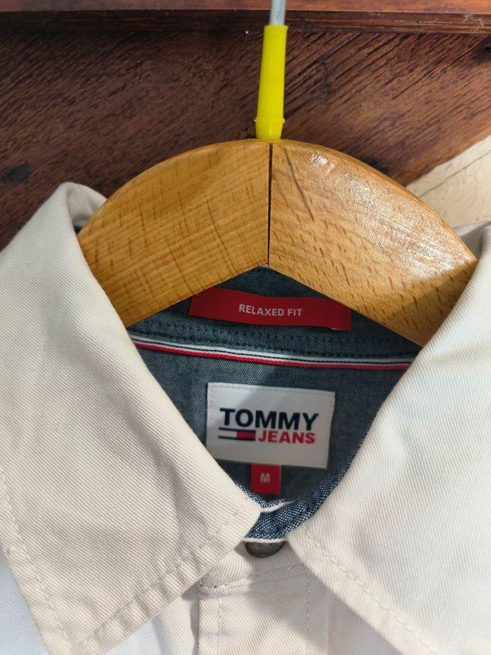 Chemise jean beige Tommy Hilfiger M - photo numéro 3