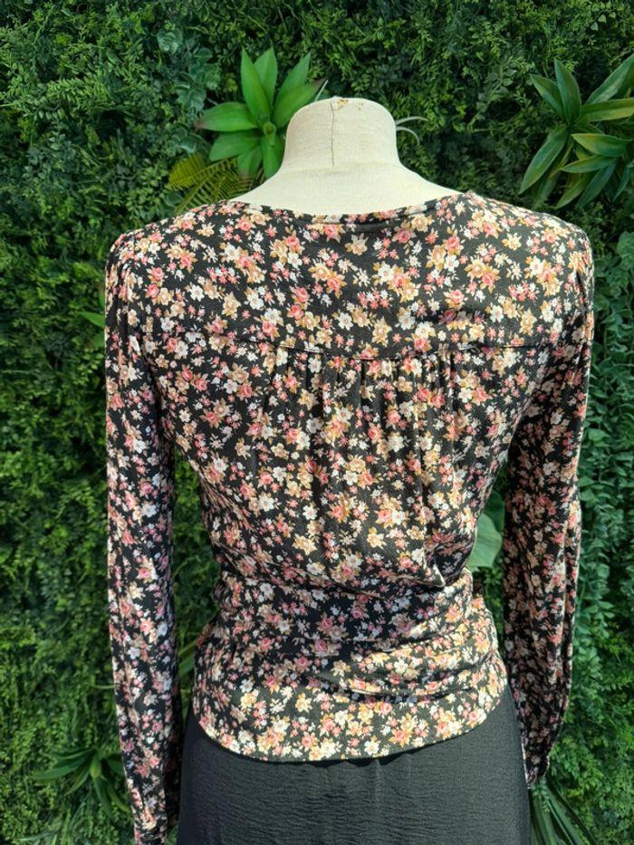 Blouse Sézane fleurie cache coeur Taille 36 - photo numéro 7