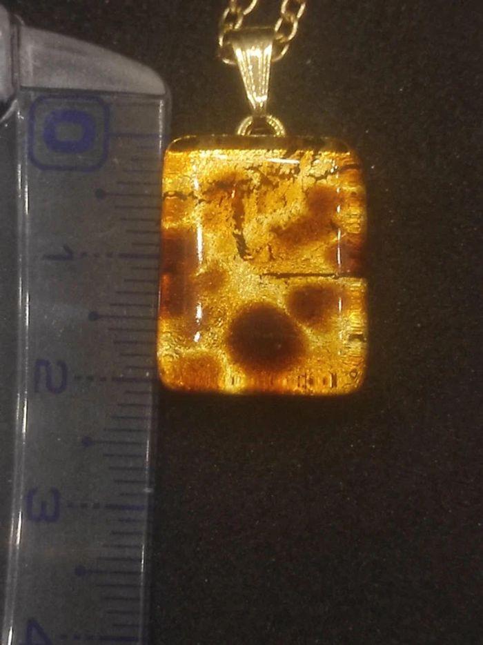 Chaîne + pendentif en verre de Murano neuf - photo numéro 2