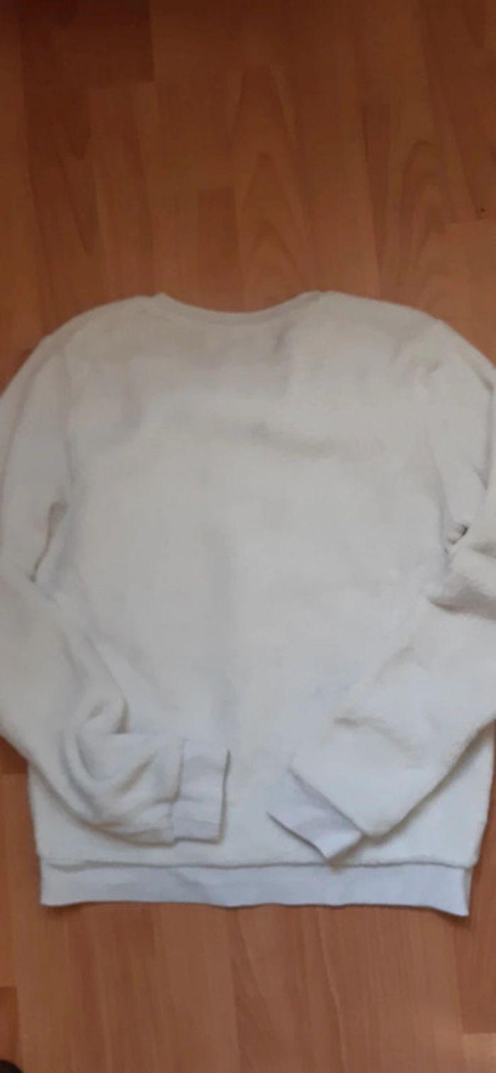 Pull mohair blanc imprimé chat 12 ans H&M - photo numéro 2