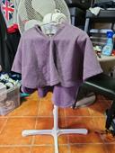 Poncho mauve 5 ans