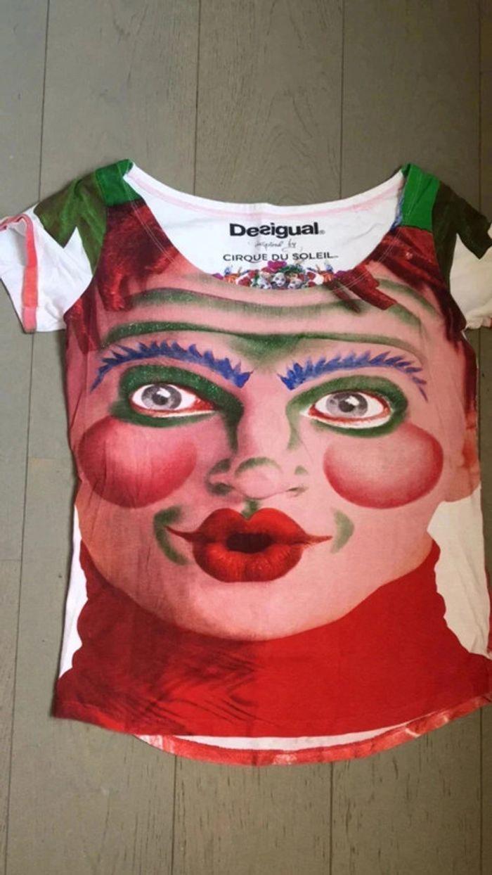 T-shirt Desigual cirque du soleil T:L paillettes - photo numéro 1