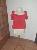 Top rouge taille S