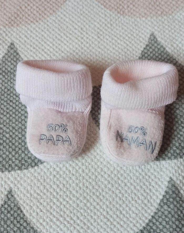 Chaussons chaussettes rose - photo numéro 1